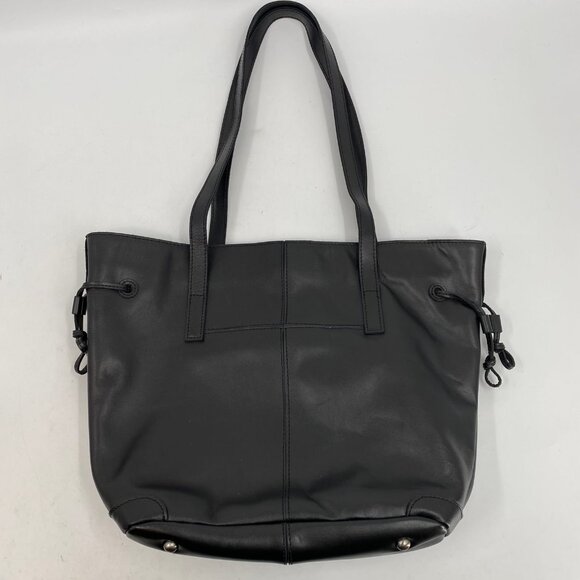 Patricia Nash Black Leather Magnetic Tote | Classic Design - Picture 4 of 11